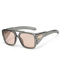 Nouvelles Lunettes de Soleil de Sport à Double Pont UV400 Monture Complète Protection Totale Style Européen et Américain Tendance Homme Femme