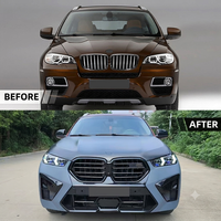 Kit de Carrocería Completo Estilo X6M G06 para BMW X6 E71 2008 2009 2010 2011 2012 2013, Conversión de Parachoques Delantero, Capó y Maletero Trasero