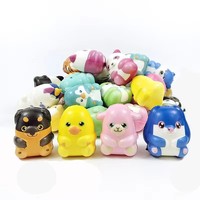 Vente en gros d'usine Mousse PU à croissance lente 20 pièces Jouets anti-stress en forme d'animaux mignons