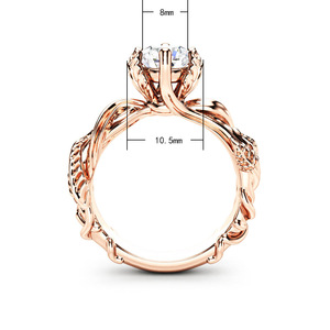 Anello Creativo a Forma di Vite per Donne, Gioiello Ispirato alle Piante, Accessorio per Outfit da Festa - Product Image 4