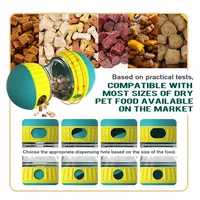 Jouet pour chien Tumbler Balle alimentaire qui fuit Piste elliptique Boule roulante Alimentation lente Protège l'estomac Augmenter l'intelligence Fournitures pour animaux de compagnie