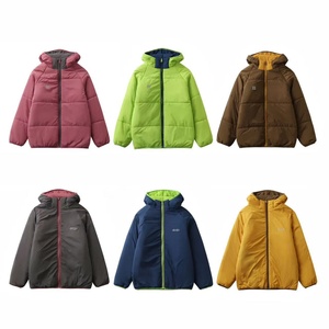 Autumn Winter Double-sided Couple Warm Cotton Spandex Hooded Thick <b>Blazer</b> Jacket with Full Sleeves <b>Button</b>-Up Collar 3D Pattern - Product Image 1
