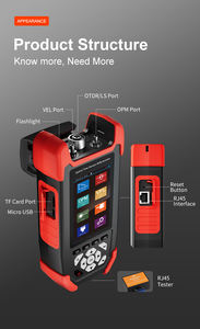 NOYAFA NF-981 OTDR 8 en 1, Reflectómetro Óptico en el Dominio del Tiempo, Adaptadores SC FC ST APC, Probador de Fibra Multifuncional, Longitud de Onda del Señal - Product Image 6