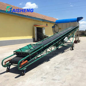 Convoyeur à bande mobile portable pour chantiers <span class=keywords><strong>de</strong></span> construction et fermes Convoyeur mobile avec trémie pour agrégats et sable - Product Image 5