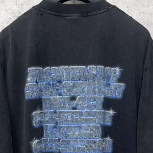 2024 Mới Thiết Kế Người Đàn Ông Của T-Shirt 100% Cotton Mềm Vải Dệt Kim <span class=keywords><strong>Monogram</strong></span> In Giao Hàng Nhanh Chóng Với OEM/ODM Dịch Vụ - Product Image 1