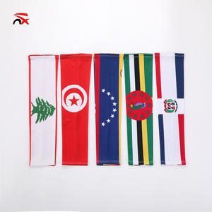 Guantes <span class=keywords><strong>de</strong></span> protección solar para deportes al aire libre con bandera personalizada, Mangas <span class=keywords><strong>de</strong></span> seda helada, fútbol italiano y argentino - Product Image 5