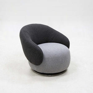Light Luxury <b>Chair</b> Solid Wood Base Leisure <b>Chair</b> Single Sofa <b>Chair</b> for Home Hotel <b>Office</b> Living Room <b>Black</b> Swivel <b>Chair</b> - Product Image 2