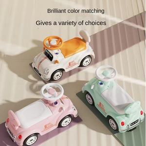 سكوتر أطفال عالي الجودة بتصميم كلاسيكي، سيارة تويستر للأطفال من عمر 1-3 سنوات، دراجة يو-يو بأضواء وموسيقى، سيارة ركوب رباعية العجلات - Product Image 5