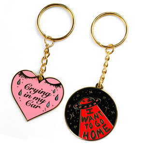 Wholesale <strong>Designer</strong> Diy <strong>Key</strong> <strong>Chain</strong> Custom logo <strong>Key</strong> Ring Metal Enamel Personalized Keychains Souvenir Gift - Product Image 6