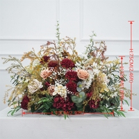 Flores Artificiales DKB al por Mayor, Decoración Floral para el Pasillo de Boda, Flores Artificiales de Alta Gama en Colores Mixtos, Ramo de Flores para el Pasillo