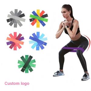 Bandes de résistance personnalisées avec logo, boucles élastiques, bandes de fitness en silicone, bandes d'exercice de yoga - Product Image 1