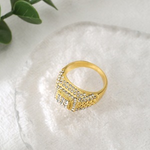 Anello in Metallo con Strass alla Moda <span class=keywords><strong>2023</strong></span>, Gioiello da Mano Stile Hip Hop con Diamanti per Uomo - Product Image 4
