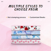 Livre d'histoires A5 personnalisé avec des bords colorés, couverture fantaisie, bords vaporisés, reliure parfaite, papier de haute qualité, impression personnalisée