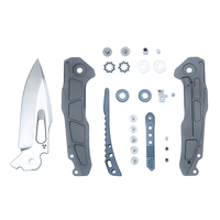 Couteaux de survie auto-développé Portable m390 lame TC4 poignée Flipper EDC cadre verrouillage couteau pliant couteau de poche