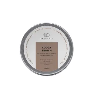 Best Sale Ethical and Eco Sustainable Theobroma Cacao Cassia Indigo Coconut Shampoo Cocoa Brown reflective hair