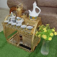 Nouveauté 2026 : Plateau à café éthiopien Hebesha Rekebot avec musique Bluetooth et boule dansante