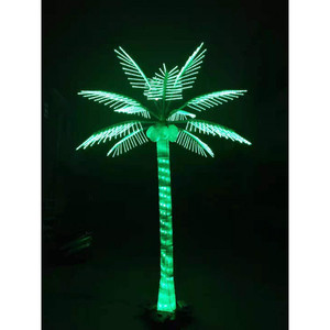 โคมไฟต้นมะพร้าว LED กันน้ำกลางแจ้ง IP65 ดีไซน์ทรงสี่เหลี่ยม PVC สำหรับร้านอาหาร โรงแรม แสงสว่างภูมิทัศน์ - Product Image 3