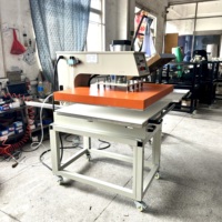 Nouvelle presse à chaud pneumatique automatique 100x80cm, grande machine de transfert thermique pour vêtements, facile à utiliser
