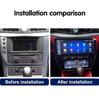 Écran double Android 13 de 12,3 pouces pour Maserati GT 2007-2015 LHD, autoradio, panneau de climatisation, lecteur multimédia vidéo, navigation