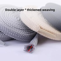 Lacets de chaussures en polyester épais de haute qualité, 8 mm de large, lacets plats colorés pour baskets, qualité supérieure