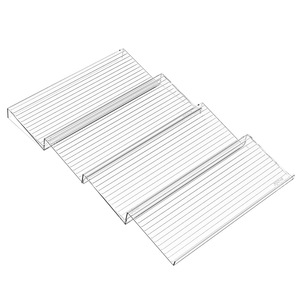 <b>Drawer</b> Mounted Spice Rack 4 Layers Metal Organizer For Kitchen Condiment Jars And Spice Bottles Multifunctional Storage Solution - Product Image 5