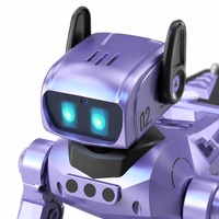 KI-Roboterhund Intelligenter Begleiter Schreibtischgerät mit Licht und Ton Elektronisches Spielzeug für drinnen