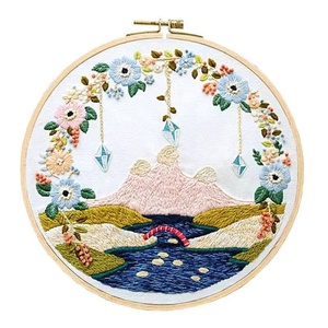 Peintures à l'aiguille perforatrice écologiques DIY faites à la main, motifs floraux, pour la décoration artistique de la maison et la broderie - Product Image 4