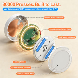 Sonnette pour chien Daytech IP55 étanche, 36 sonneries, volume à 5 niveaux, enregistrement personnalisable pour l'entraînement des animaux de compagnie en extérieur - Product Image 4