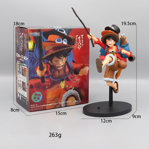 ฟิกเกอร์อนิเมะพีวีซีคุณภาพสูงตัวละครสามพี่น้องวิ่ง-ลูฟี่เอซซาโบ - Product Image 5