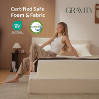 Cadre de lit plateforme moderne en velours écologique personnalisable en gros par Gravitygroup pour un montage facile sans sommier