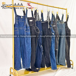 KungFu KingAAA Original <strong>Uk</strong> Used Clothes Bales Women Denim <strong>Jumpsuits</strong> Vintage Polyester/Cotton <strong>Summer</strong> for Boutique Retail Stores - Product Image 4