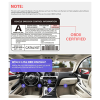 Adaptador OBDII Bluetooth 5.1 de Modo Dual Personalizado, Escáner OBD2 para iOS y Android 7, Protocolo ELM327 Mini Blue V2.1 BLE, Herramienta de Diagnóstico en Caja