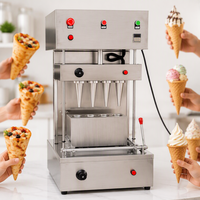 Machine automatique de moulage de cornets pour snack-bars, machine à cornets à pizza, machine à cornets gaufrettes