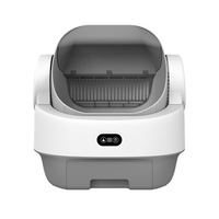 Bac à litière pour chat intelligent à capteur infrarouge, ouverture supérieure, auto-nettoyant, CH ICB023MAX, contrôle des odeurs, faible bruit, automatique