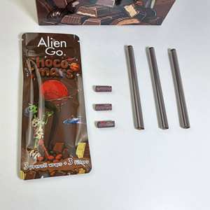 Bolsas de Mylar para Envasado de Cigarrillos Pre-Enrollados con Sabor a Chocolate Alien Go, Personalizadas para Tabaco - Product Image 2