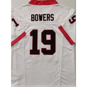 Maillot de football de Géorgie # 1 Branche # 14 Uniformes NCAA à manches courtes pour hommes, cousus, en polyester, modèle Guard, Stockton - Product Image 2