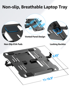 ขาตั้งจอคอมพิวเตอร์และแล็ปท็อป รองรับโน้ตบุ๊กขนาดสูงสุด 17 นิ้ว และจอภาพขนาดสูงสุด 32 นิ้ว แบบ 2-in-1 สำหรับแล็ปท็อปแบบตั้งโต๊ะ - Product Image 4