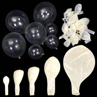 Ballons gonflables en latex transparents écologiques pour la décoration de mariages romantiques, fêtes d'anniversaire et Saint-Valentin, sérigraphiés