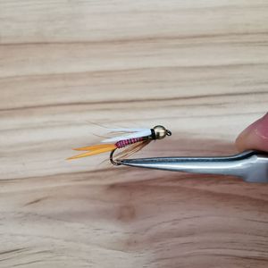 Mouche Nymphale à Tête Perlée avec Hameçon Barbelé, Leurre Artificiel en PVC pour la Pêche à la Truite en Rivière - Product Image 4