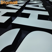Éclairage frontal personnalisé en LED, éclairage frontal en acrylique pour extérieur, enseigne 3D, devanture de magasin, logo lumineux en acier inoxydable