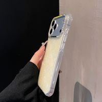 Funda Metálica con Diamantes para iPhone 17 Pro Max, Carcasa Transparente con Brillantina, Compatible, Resistente a Impactos, Diseño Lindo y Elegante