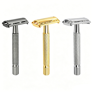 Professionale 11 centimetri In Metallo <span class=keywords><strong>Barba</strong></span> Rasatura Rasoio con Apertura Della Farfalla Micro Pettine Rasoio di Sicurezza Doppio Bordo - Product Image 1