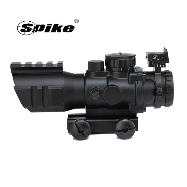 Spike Optics 4x32 Scope Optical Mini Red Dot Sight with Quick Release