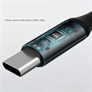 <span class=keywords><strong>Adaptador</strong></span> <span class=keywords><strong>de</strong></span> Audio USB a 3.5mm, Tipo C a Conector <span class=keywords><strong>Auxiliar</strong></span> <span class=keywords><strong>para</strong></span> Auriculares, Dongle DAC <span class=keywords><strong>de</strong></span> Audio <span class=keywords><strong>de</strong></span> Alta Fidelidad <span class=keywords><strong>de</strong></span> 16 bits y 48 kHz, Cable <span class=keywords><strong>Adaptador</strong></span> <span class=keywords><strong>para</strong></span> <span class=keywords><strong>iPhone</strong></span> - Product Image 5