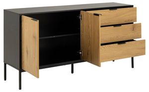 Phòng khách hiện đại tự chọn bảng & tự chọn Tủ 3 ngăn kéo + 2 cửa sideboards với lưu trữ - Product Image 2