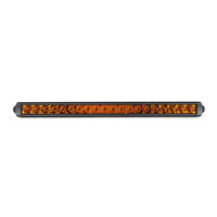 OGA 48 Series Barre lumineuse LED mince à cadre avant sans vis Ambre de 20 pouces