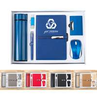 Ensemble cadeau d'entreprise personnalisé avec logo, 6 pièces, métal, cuir PU, cadeaux promotionnels d'affaires, ensemble cadeau exécutif pour les événements d'entreprise