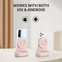 Support magnétique pour smartphone avec déclencheur d'appareil photo, trépied et griffe froide 1/4 pouce avec télécommande Bluetooth