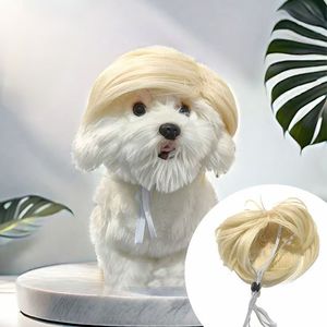 Universal Pet <b>Wig</b> New <b>Halloween</b> Costume for Cats and Dogs Solid Pattern Polyester <b>Wig</b> for Year-Round Holiday Party Fun - Product Image 1