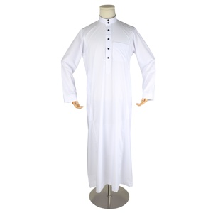Vestido étnico árabe de <span class=keywords><strong>Alharamain</strong></span> para hombre, de Gamis caftán, Pria, Jubah, Abaya, Jalabya, ropa islámica de Ramadán, color blanco - Product Image 2